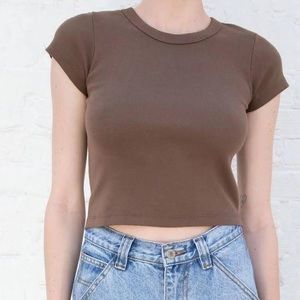 Brandy Melville Brown Ashlyn Top
